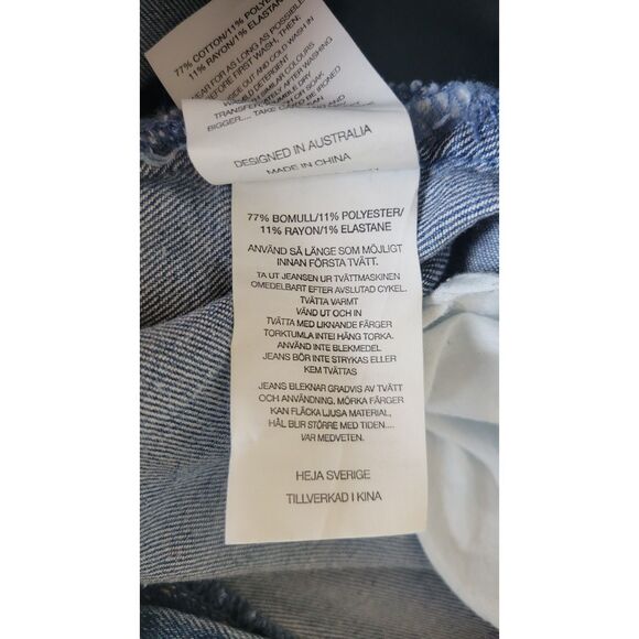 Rollas Westcoast Ankle Mid Rise Skinny Jeans Ocean Worn Jeans - Picture 6 of 6